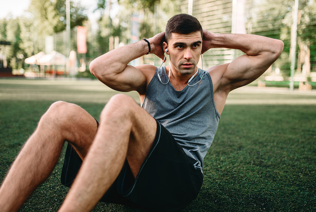 Atleta haciendo ejercicio