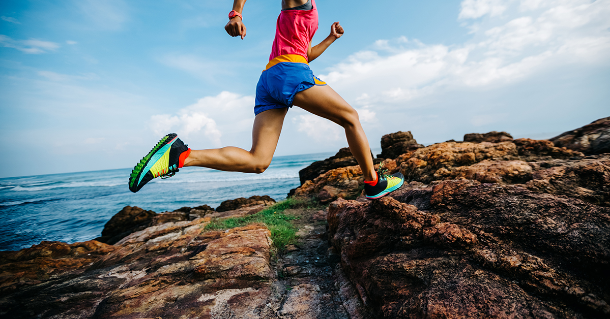 Corriendo por rocas